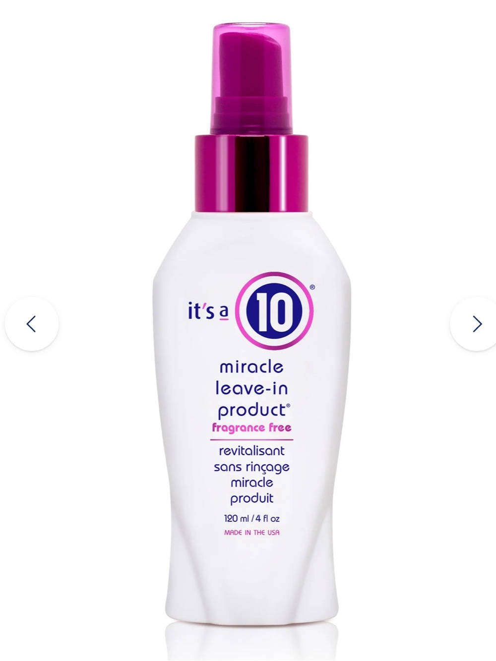 5/$25 It's a 10 Miracle Leave-in Fragrance Free